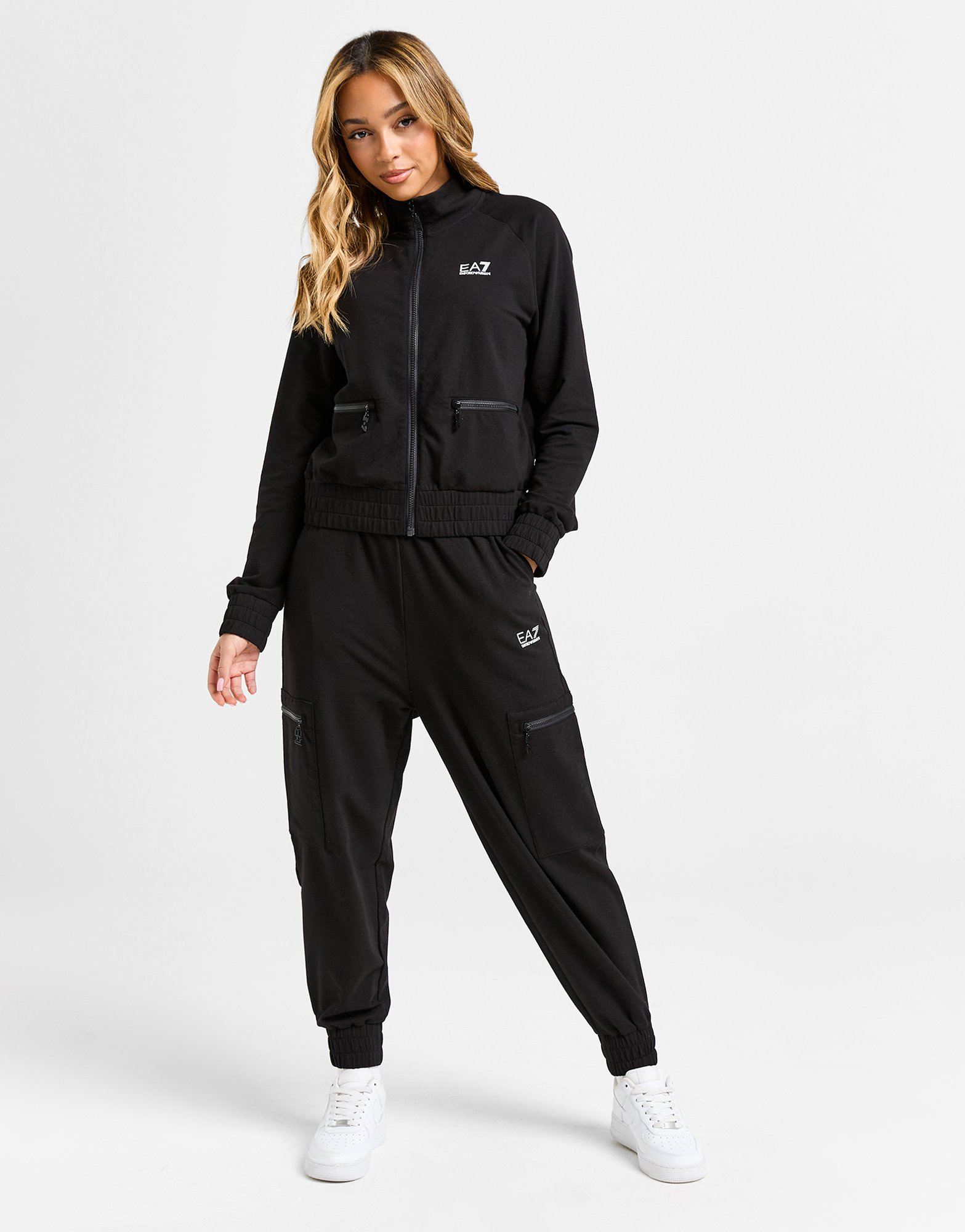 Emporio Armani EA7 Ensemble de survêtement Zippé Cargo Femme