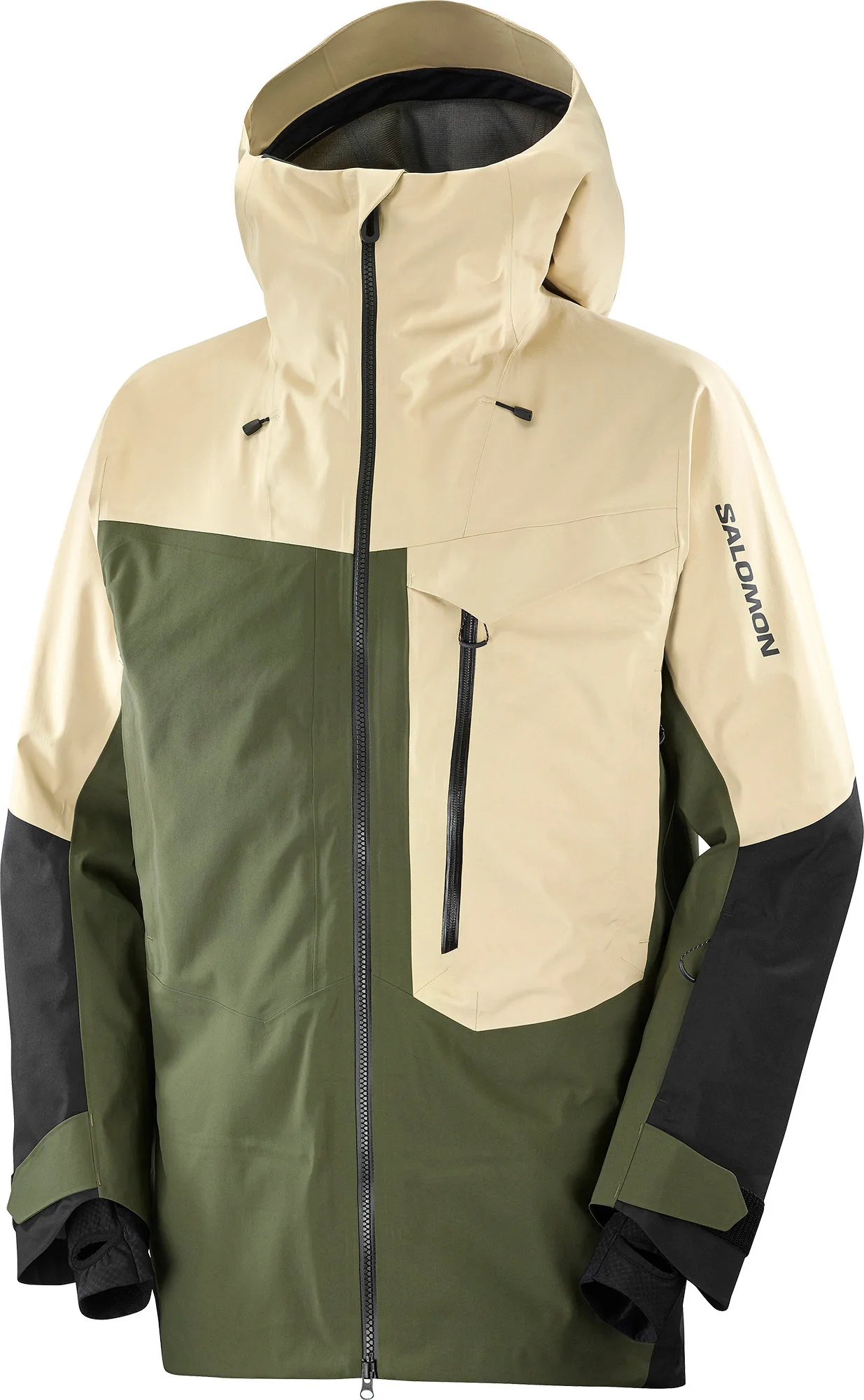 Salomon Men's Moon Patrol GORE-TEX Jacket White Pepper / Grape Leaf / Deep Black