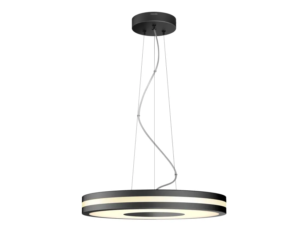 Philips Hue White ambiance Being - Vedhængslampe - LED - 25 W (tilsvarende 204 W) - varmt hvidt til køligt naturligt lys - 2200-6500 K - sort