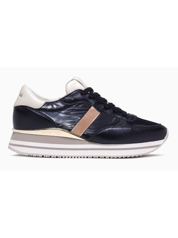 Sneakers STRIPE RUNNER Blue - Crime London