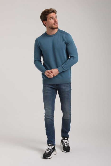 Gabbiano blauwe heren trui