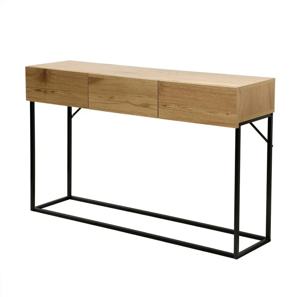 CALICOSY - Sidetable - Eikenhouten decor - 73x120x29.5 cm