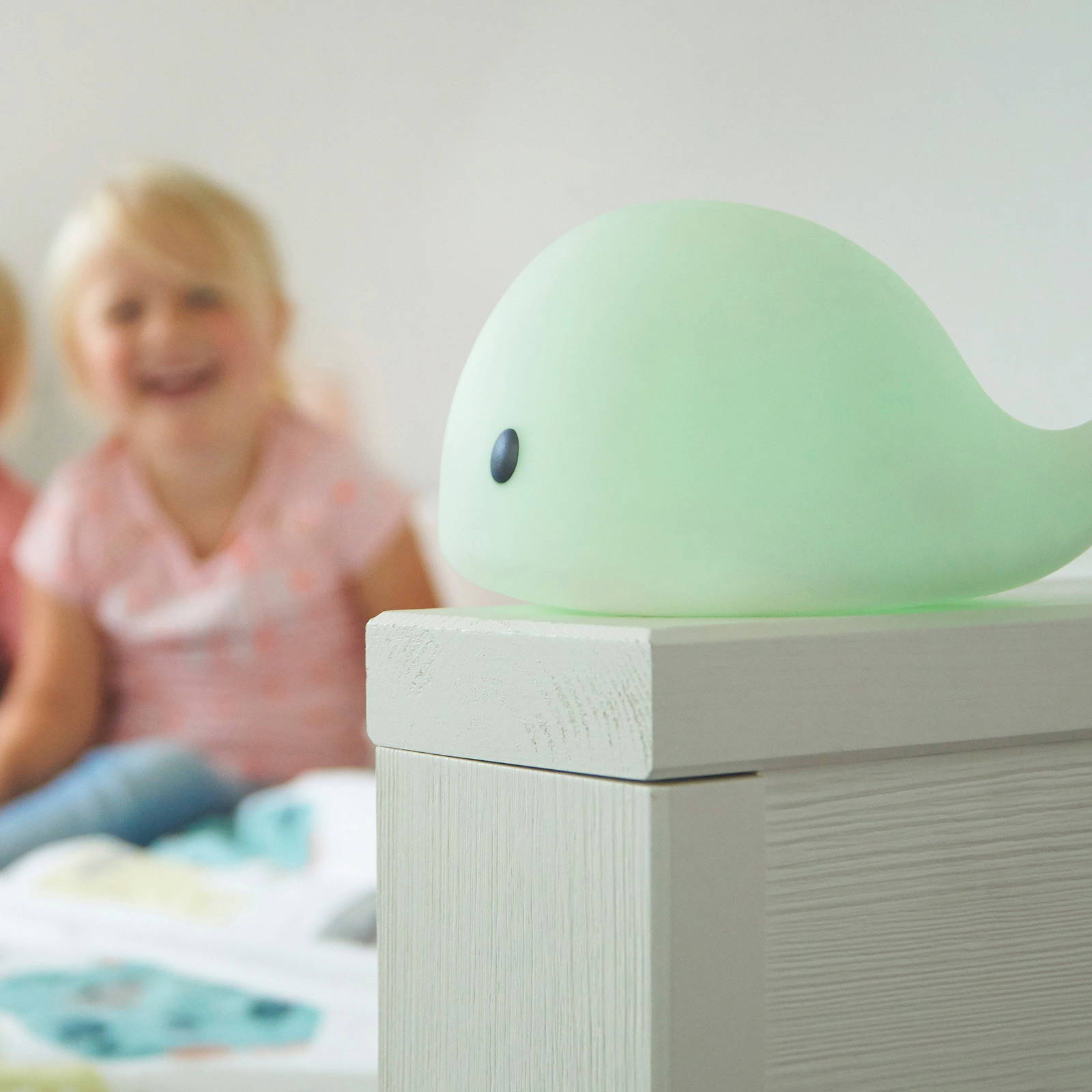 Flow Amsterdam nachtlampje Moby walvis wit 16,5 cm