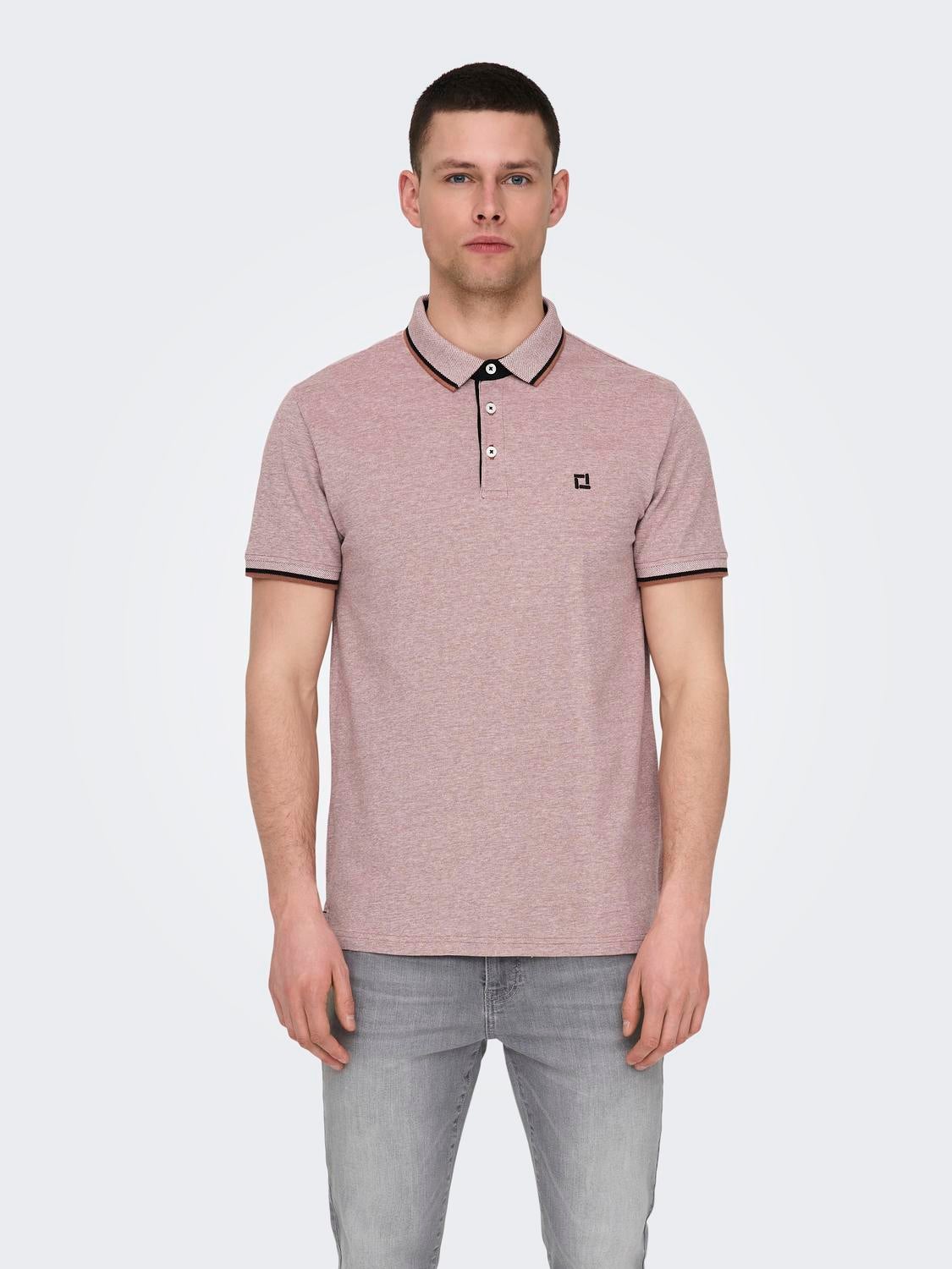 ONSFLETCHER Polo Copper Brown