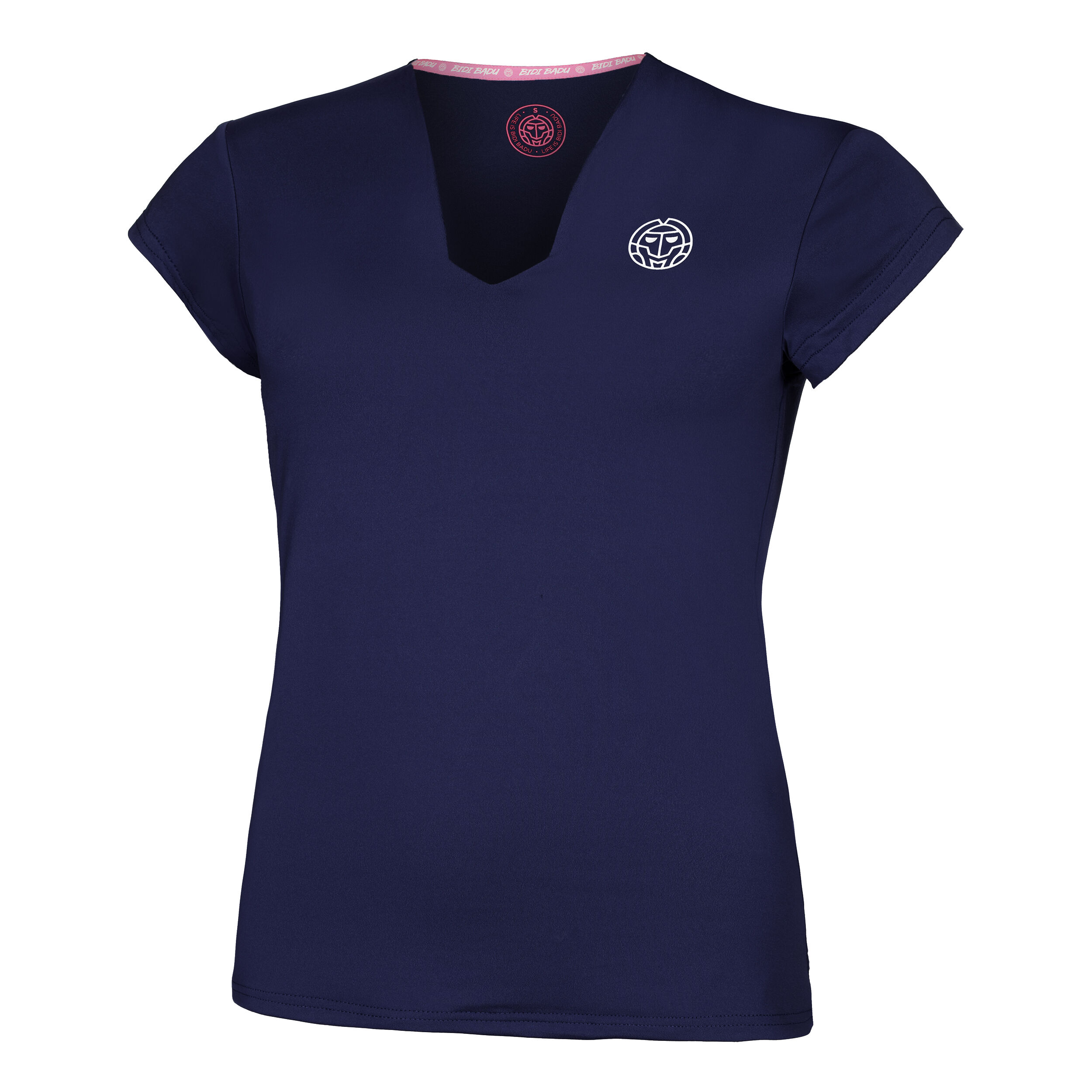 BIDI BADU Crew V-Neck T-shirt Femmes - Bleu Foncé