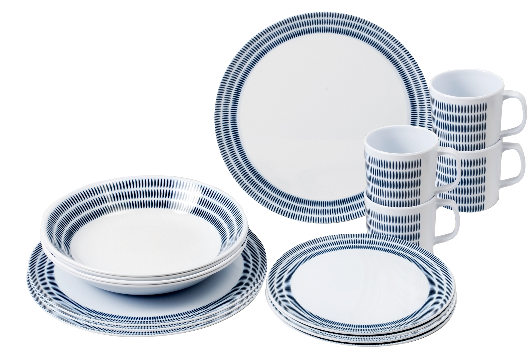Brunner Bluebay Melamingeschirr-Set 16-tlg.