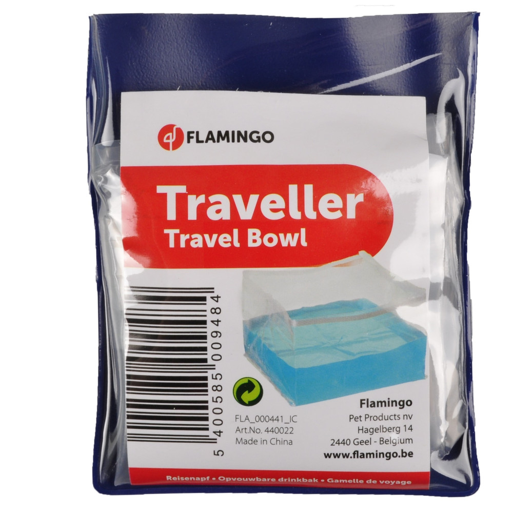 Gamelle de voyage pliable pour la nourriture ou l'eau, carré transparent,