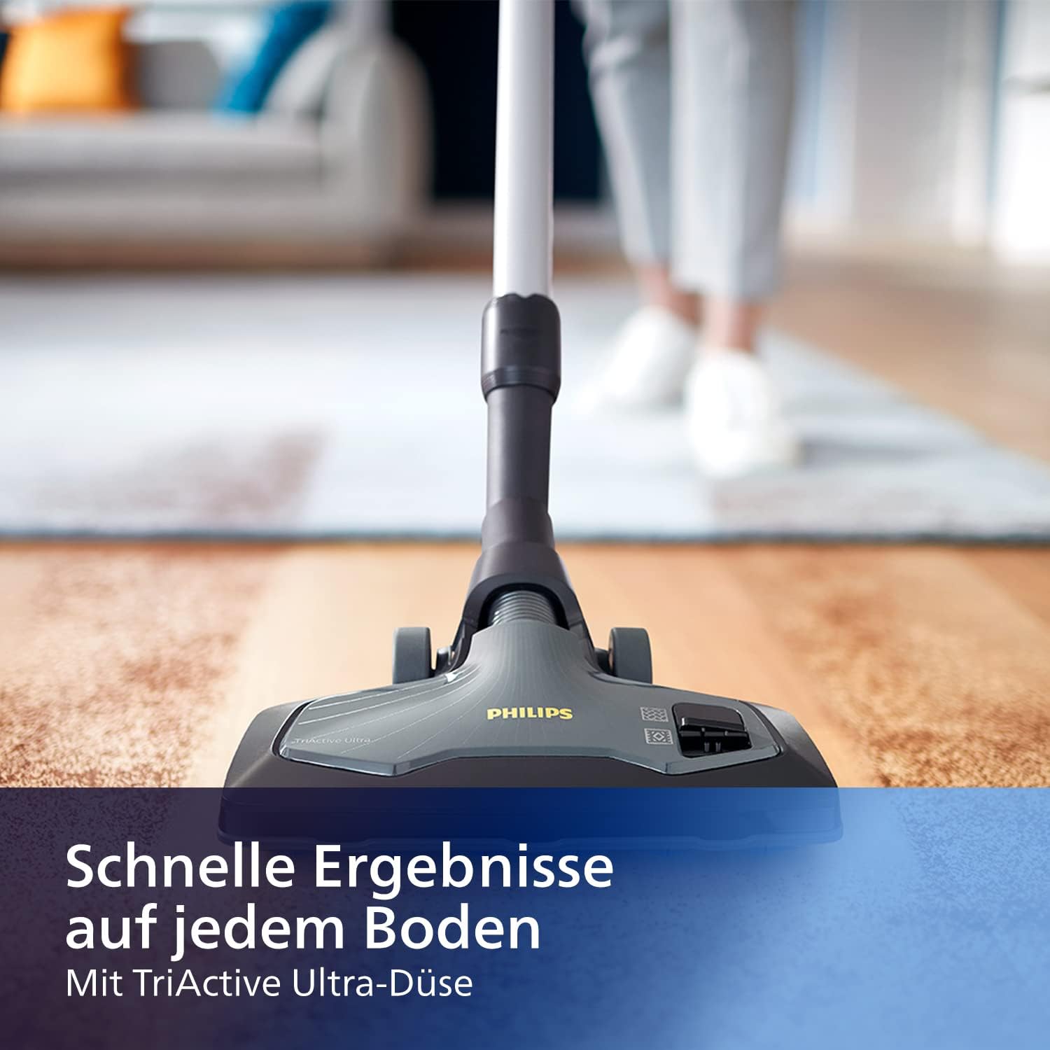 Philips Series 9000 Beutelloser Staubsauger – 900 W, für Jede Art von Boden, mit Allergy H13-Filter und TriActive Ultra-Düse (XB9154/09)