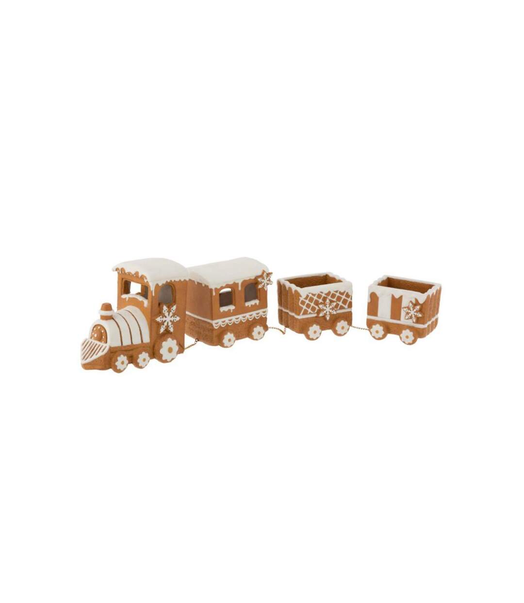 Paris Prix - Train Déco pain D'épice 50cm Marron