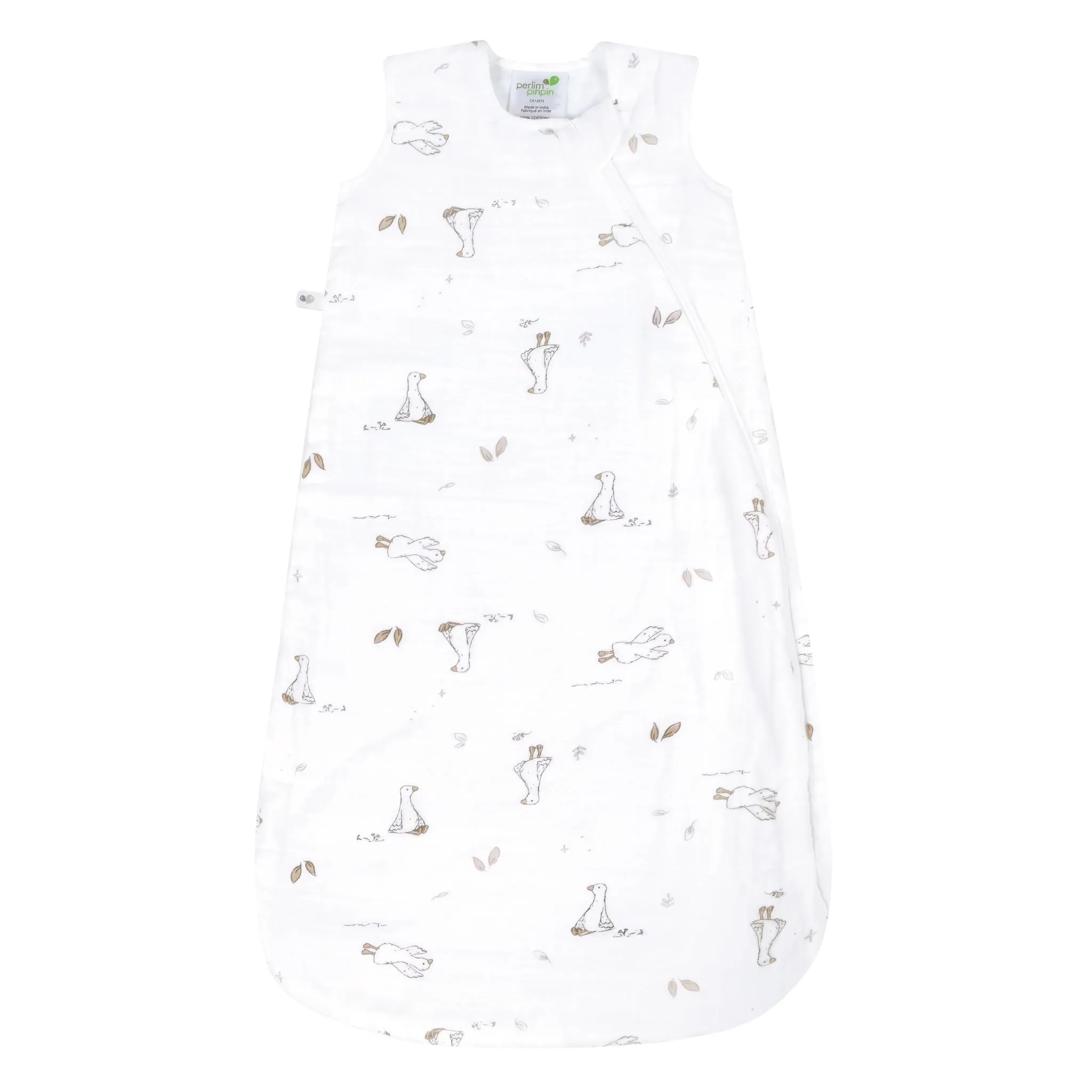 Perlimpinpin Sac de Nuit Mousseline Bambou 0-36mois - Oies