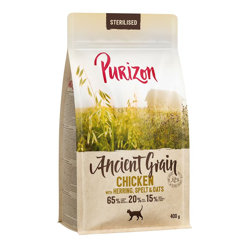 Purizon Adult Sterilised poulet, poisson - céréales anciennes ✓ pas cher