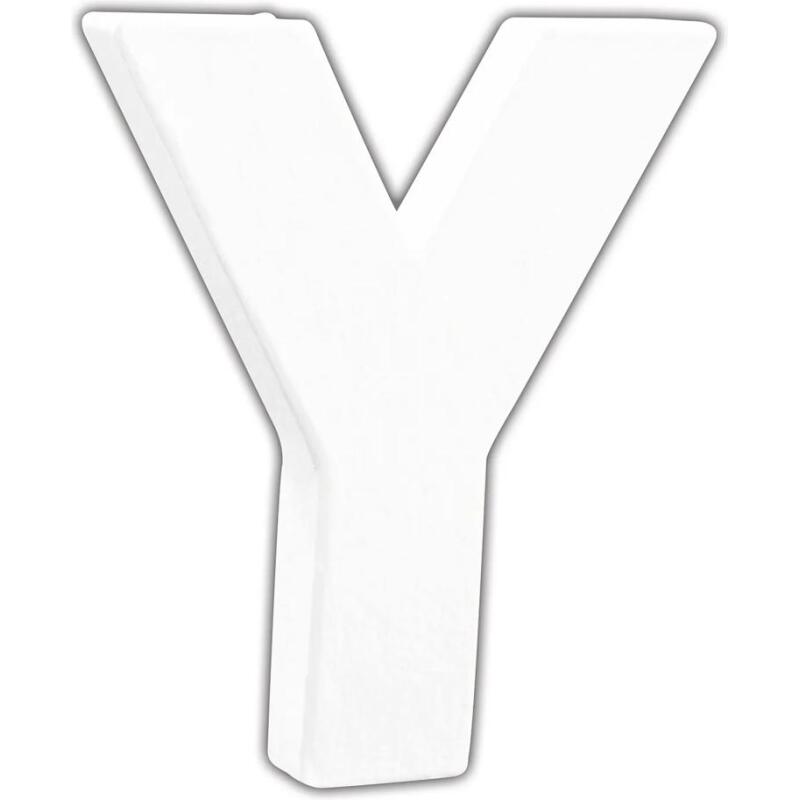 Petite lettre Y 12cm - Blanc