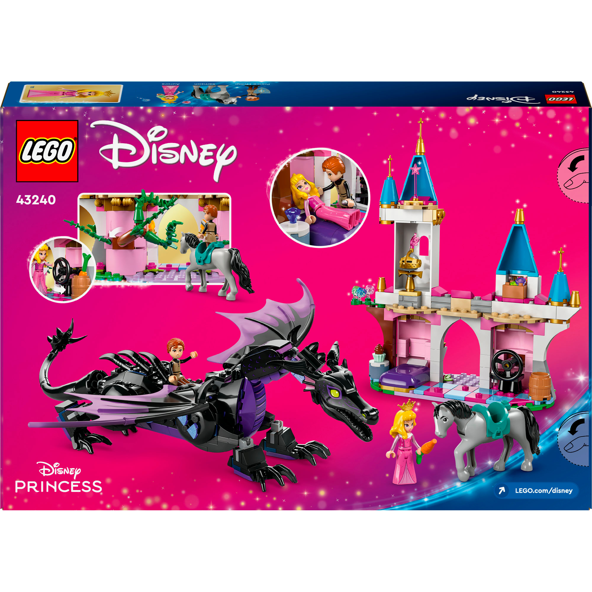 LEGO Konstruktionsspielzeug Disney Princess Malefiz als Drache