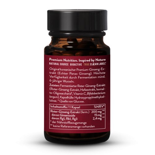 Sunday Natural Products  Roter Ginseng Extrakt fermentiert