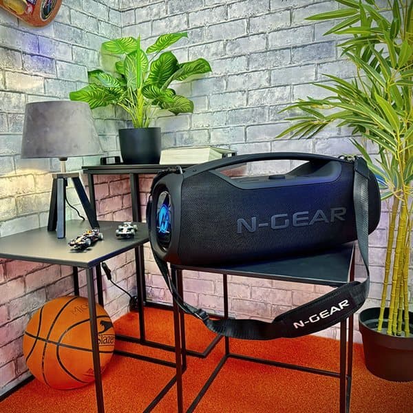N-GEAR NRG500 Bluetooth-højttaler med mikrofon og IPX5-vandtæthed