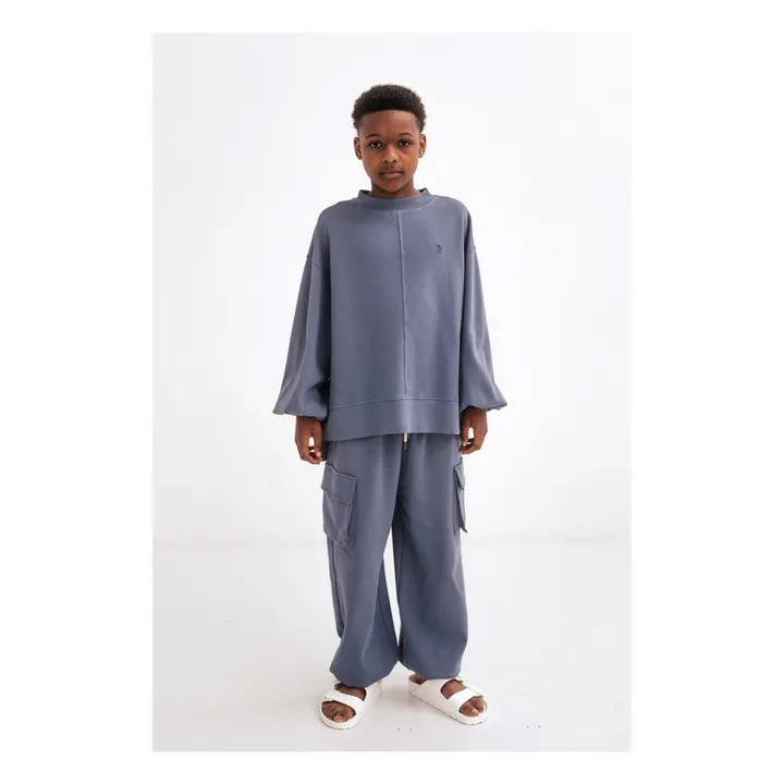 Repose AMS Sweat Coton Bio Boxy | Gris anthracite