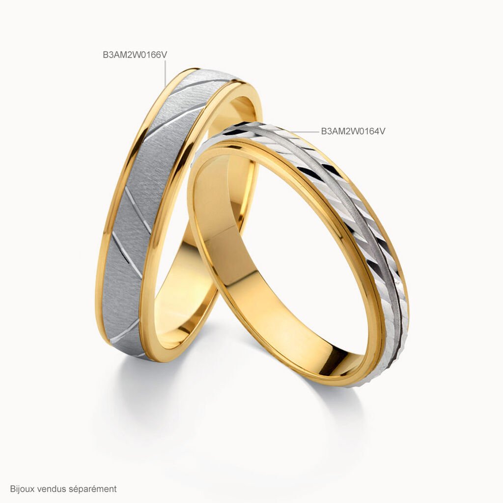 Alliance Nolvenn Ruban Plat Or Bicolore