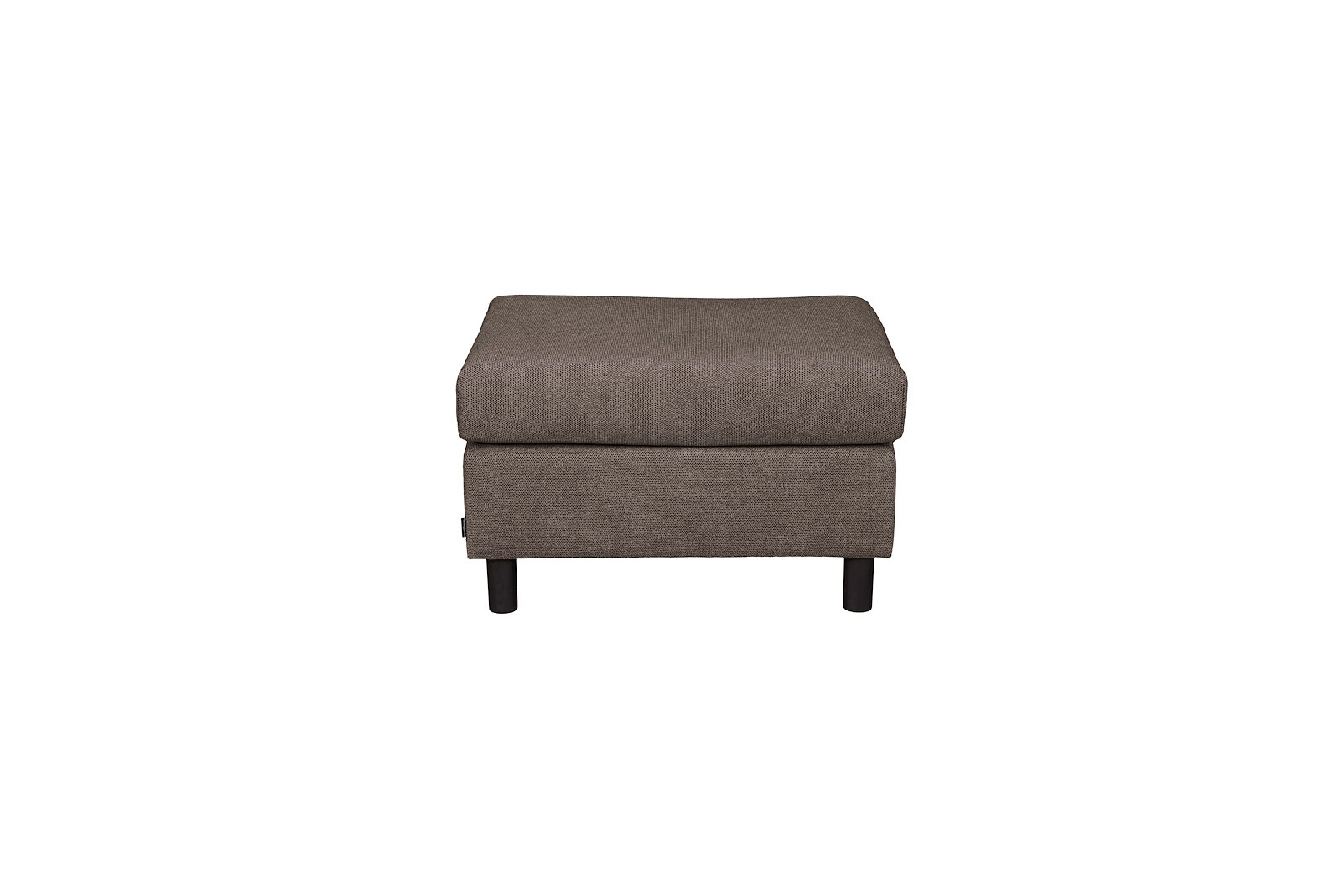 Square Pall Tekstil Enter 108 Wood, runde bein eik sort H12cm