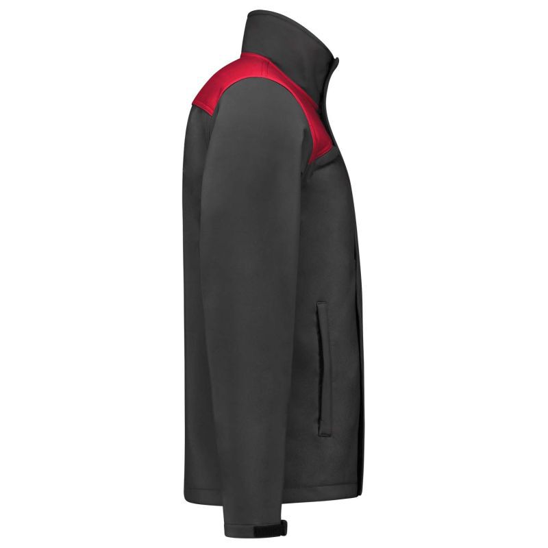 Tricorp Bicolor 402021 - Softshell jas - Donkergrijs Rood - 3XL