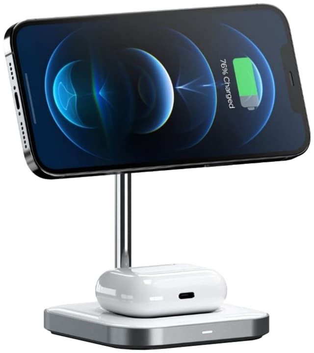 Satechi Magnetic 2-i-1 trådløs opladerstander