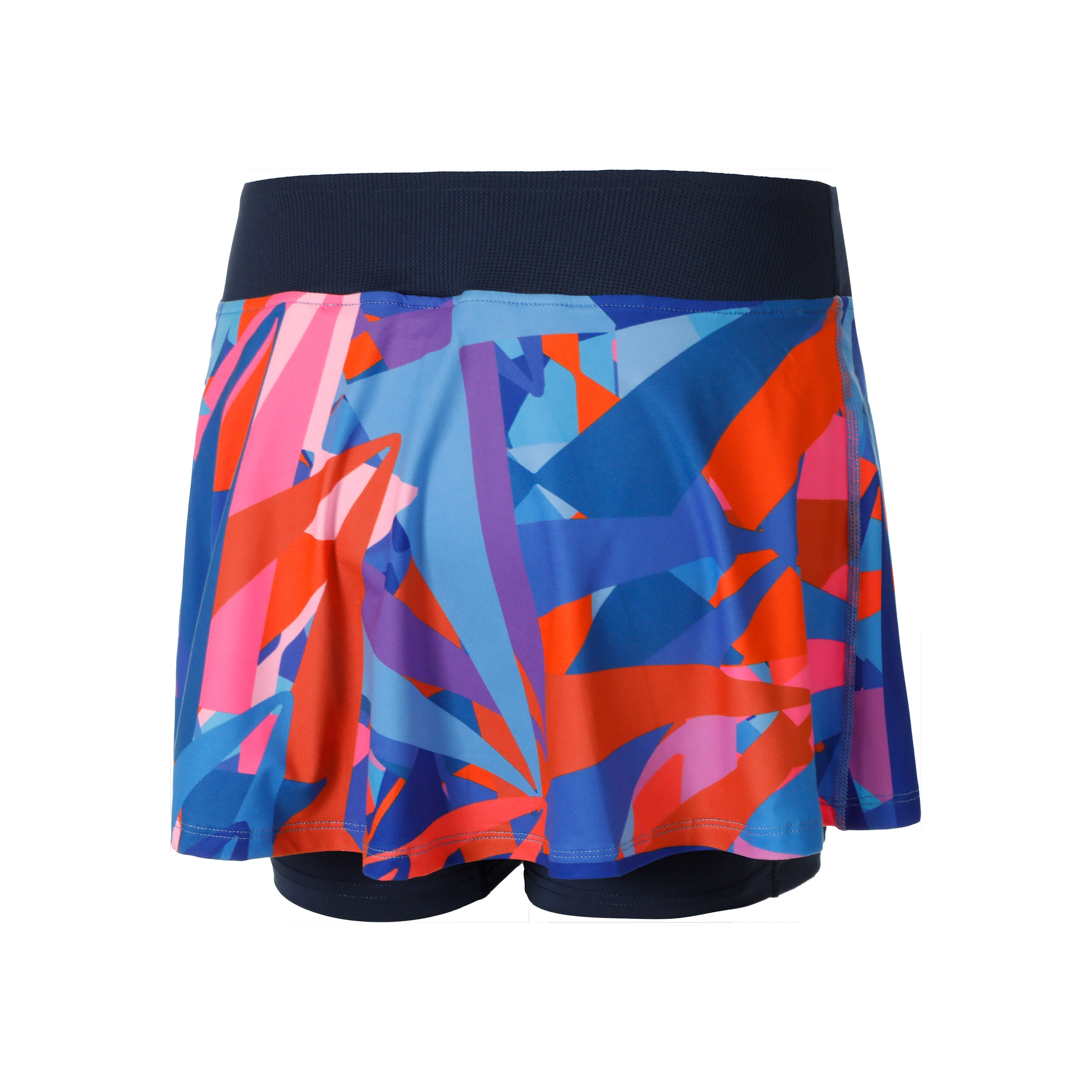 BIDI BADU Spike Printed Wavy Jupe Femmes - Bleu Foncé , Bleu