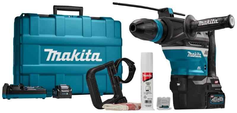 Makita HR005GM202 40V Max Combihamer set (2x 4.0Ah) in koffer met AWS zender