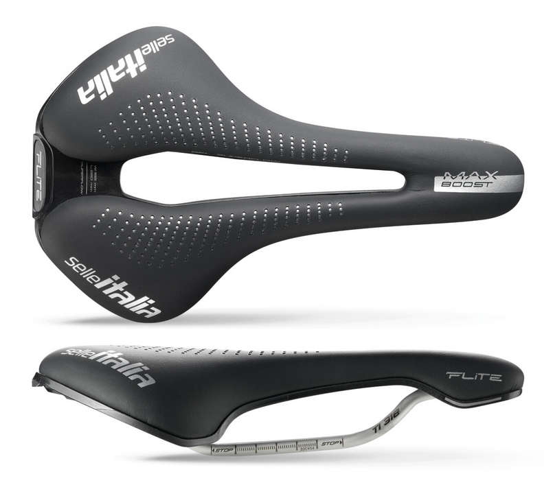 Selle Italia MAX FLITE Boost L3 Gel TI 316 Superflow Zadel Zwart