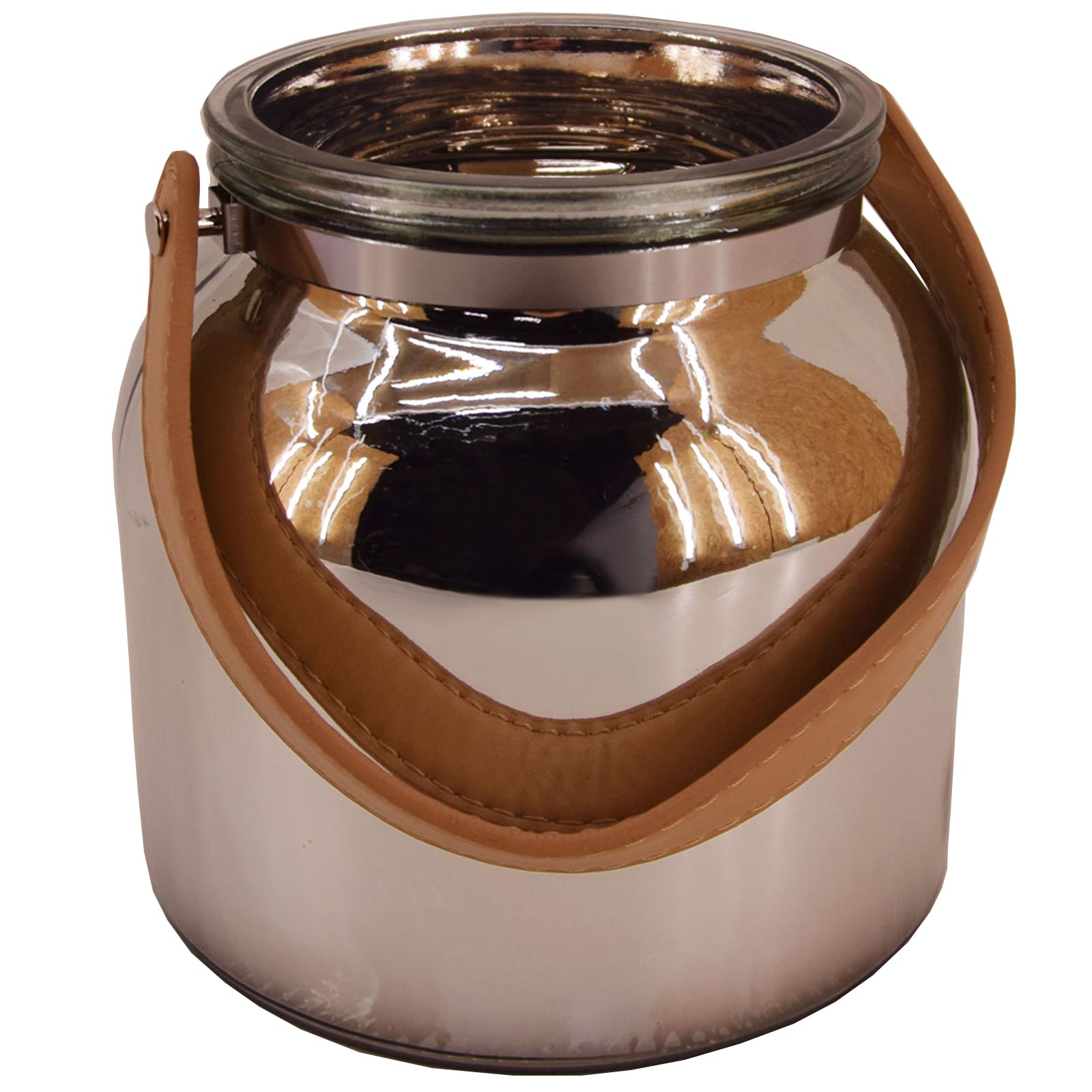 Windlicht - silber - 16 cm