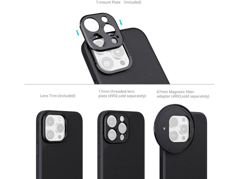 Smallrig FilMov Foto-Case-Set für iPhone 16 Pro Leichtes Foto-Case-Set
