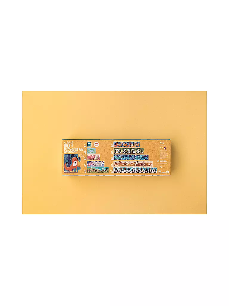 LONDJI Puzzle 10 PINGUINS 55 Teile  bunt