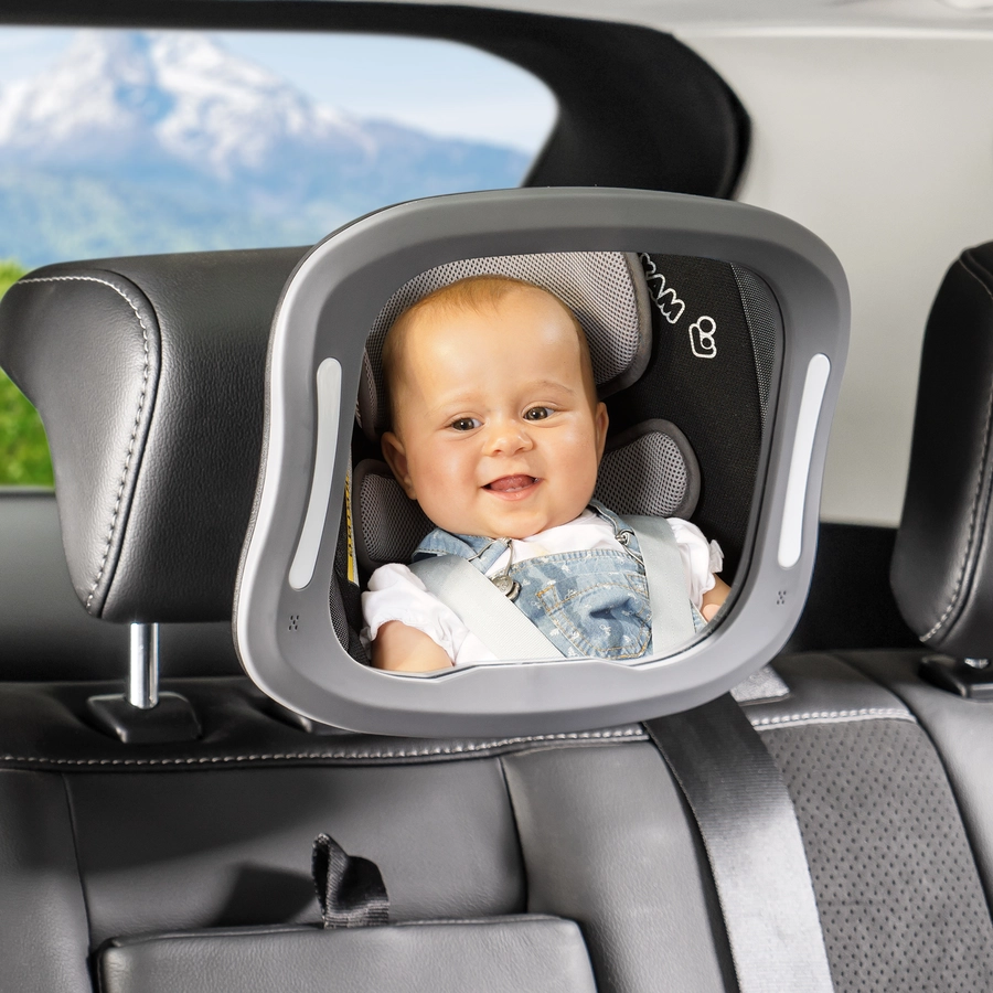 reer Auto-Sicherheitsspiegel BabyView LED mit Licht