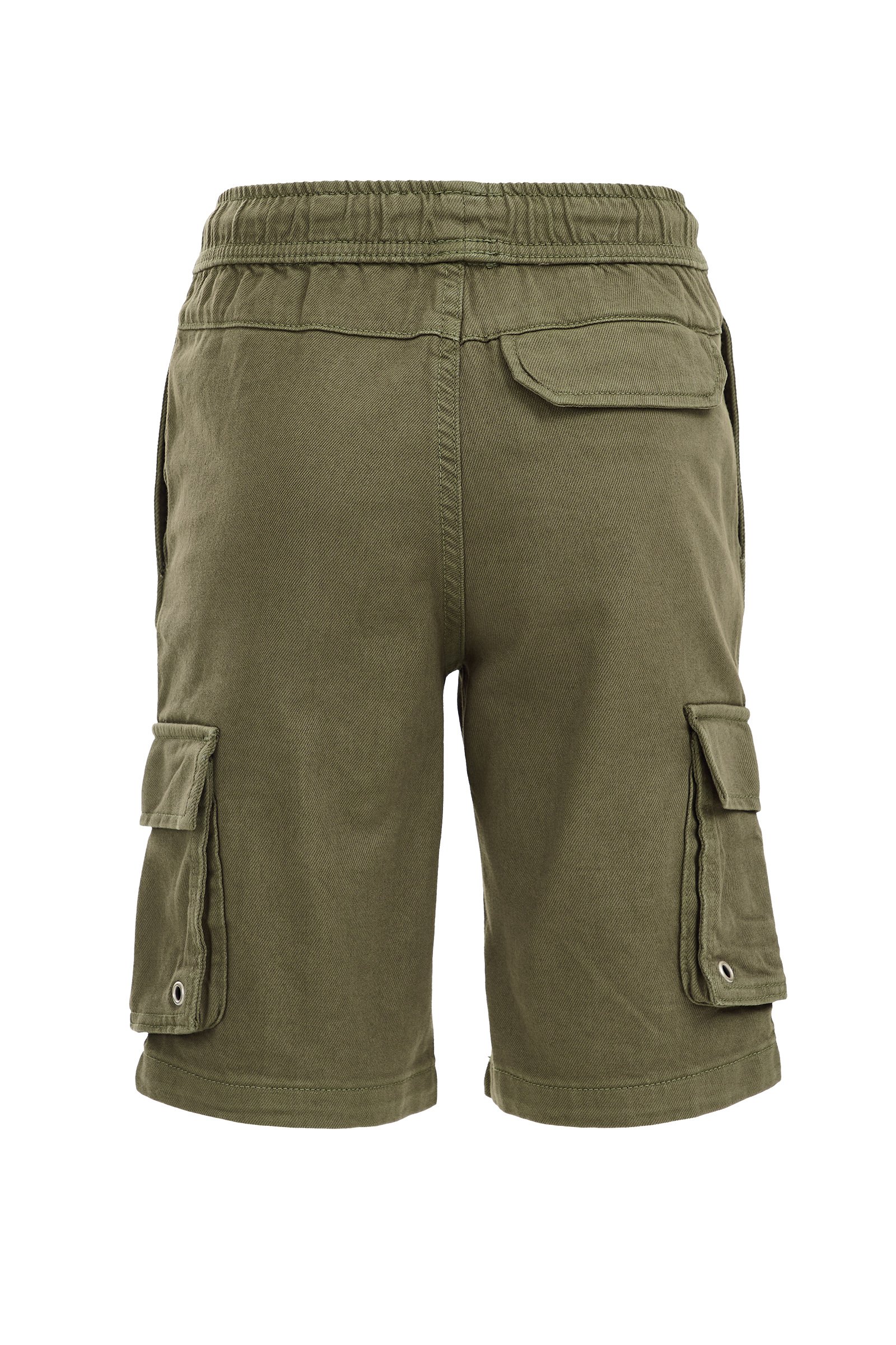 Jongens short met cargozakken Blue Ridge Legergroen