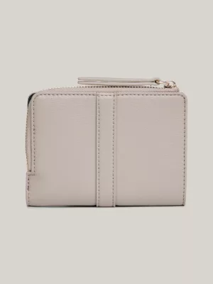 Carteira Slimline com Fecho de Zíper e Monograma TH Horsebit