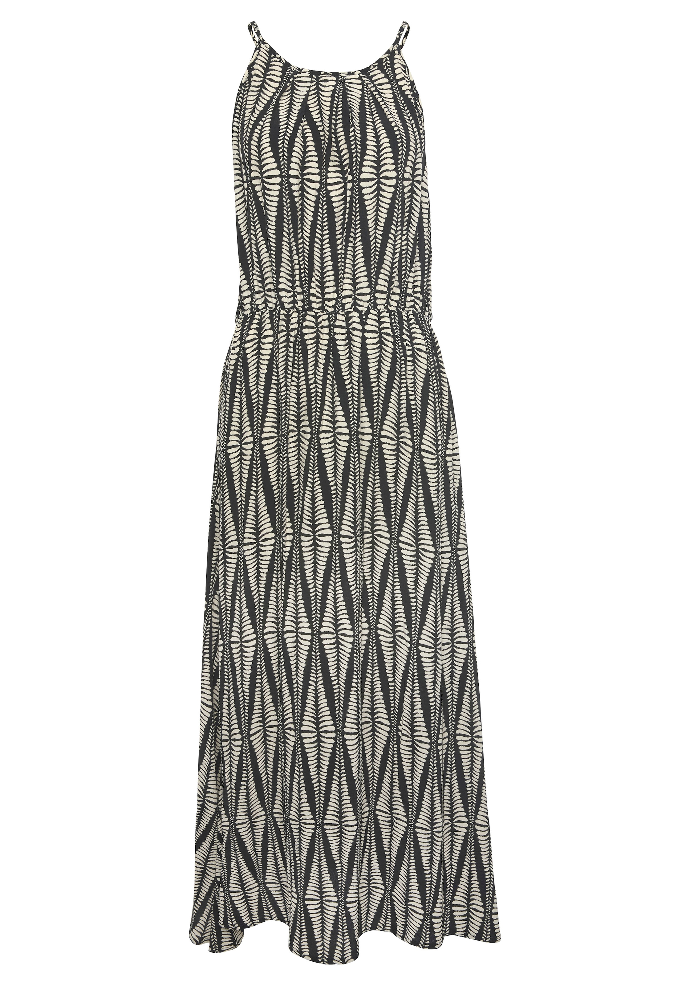 LASCANA Maxikleid aus gewebter Viskose im Alloverprint, luftiges Sommerkleid