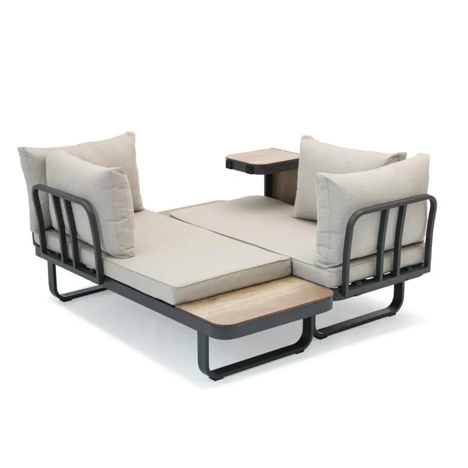 Sens-Line - Palmos Loungeset - Multifunctioneel - Aluminium - Taupe