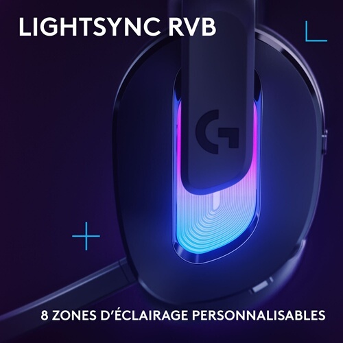 Casque PC Logitech G522 LIGHTSPEED gaming sans fil - Noir
