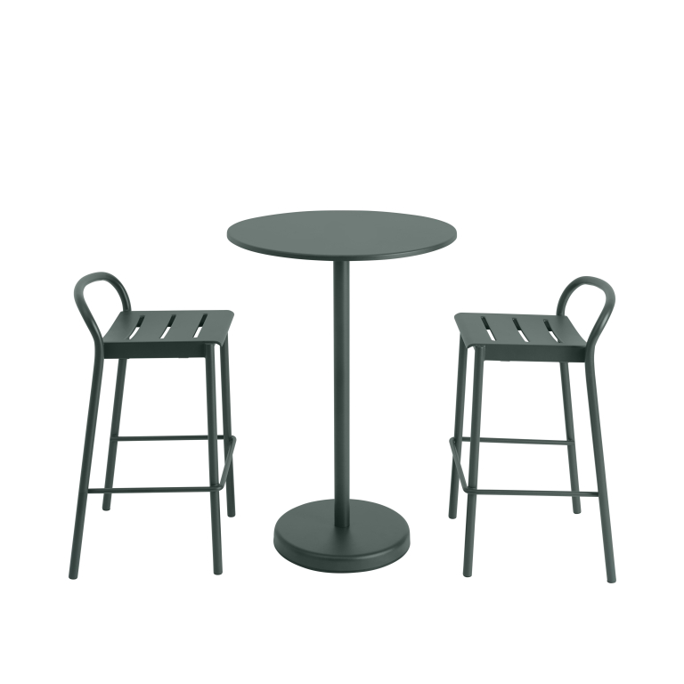 Muuto Linear Steel statafel Ø70 h105 Burnt Orange