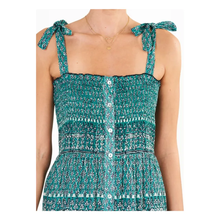 M.A.B.E. Robe Mari Midi | Vert émeraude