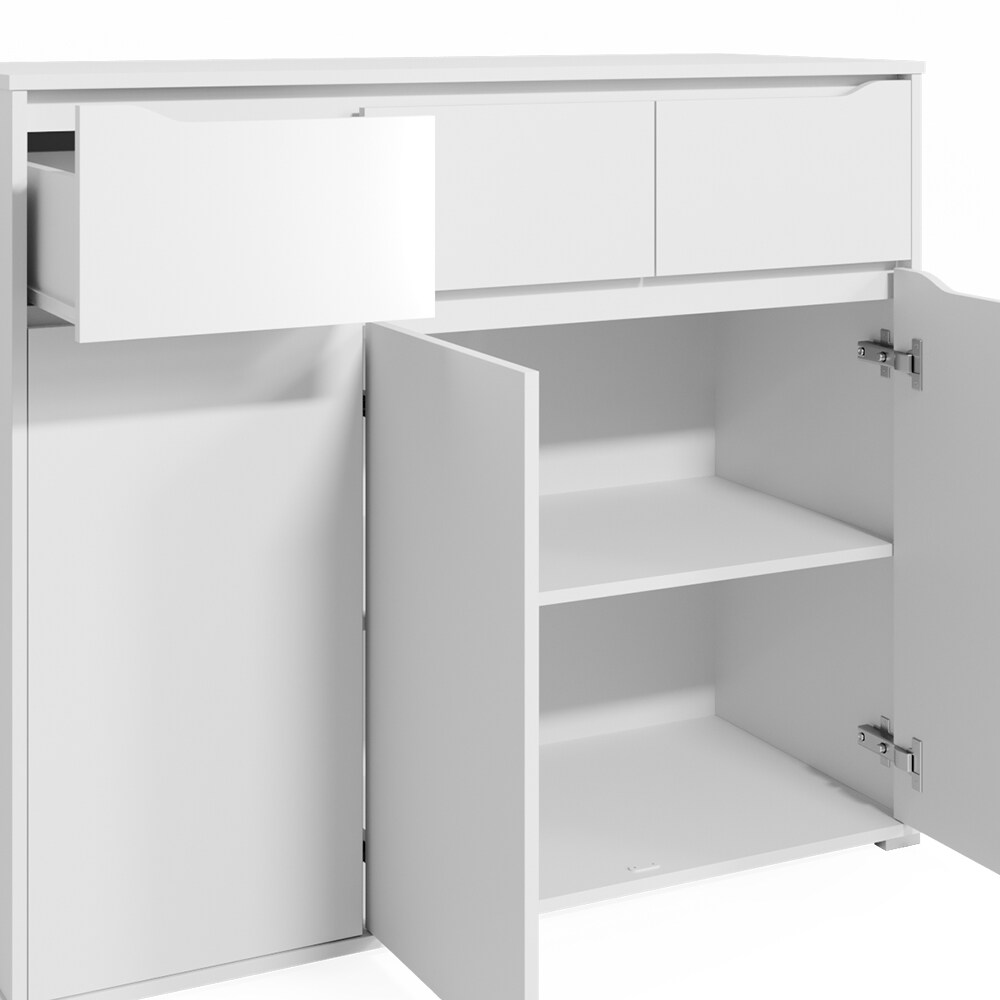 VICCO Kommode RUBEN Weiß Schubladen 120 cm Sideboard Mehrzweckschrank Schrank