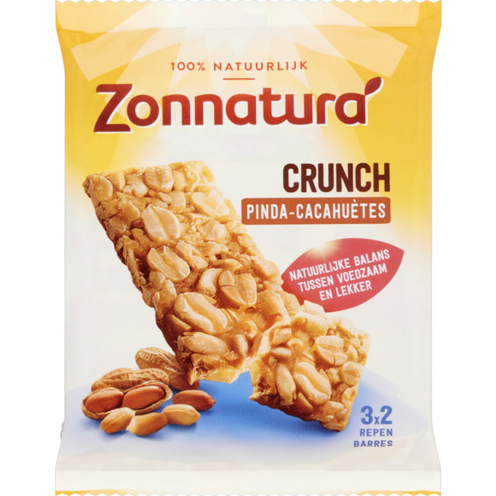 Zonnatura Pinda Crunch Biologisch3 x 45 gr