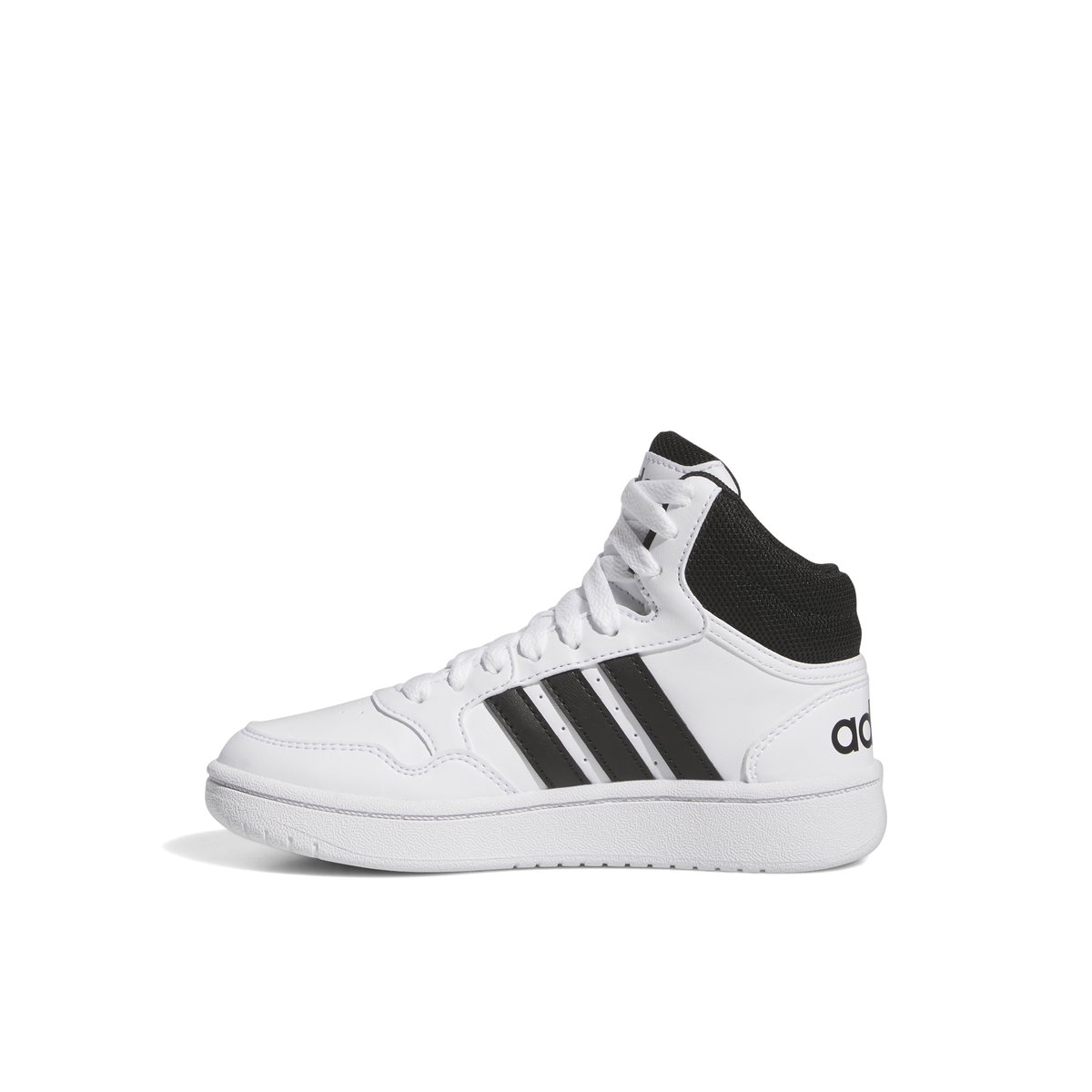 ADIDAS-Hoops_mid-jb-Baskets de basketball - Talon plat - Débordement Blanc