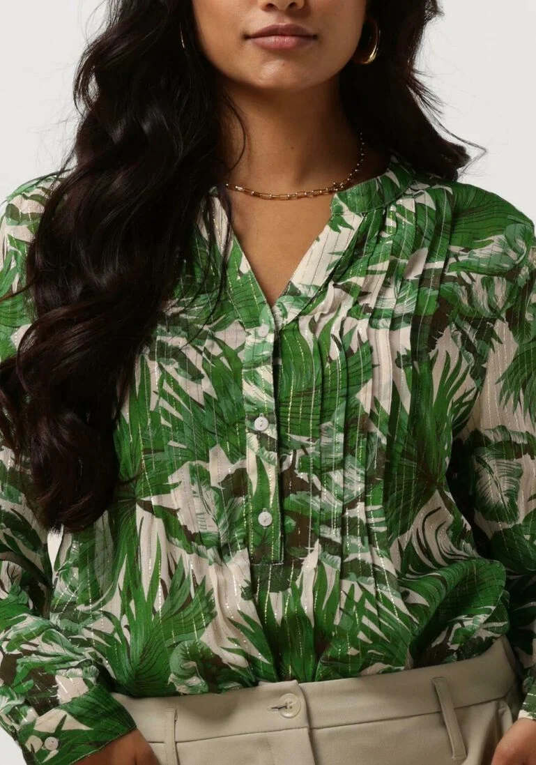 LOLLYS LAUNDRY groene lollys laundry blouse helenall shirt ls