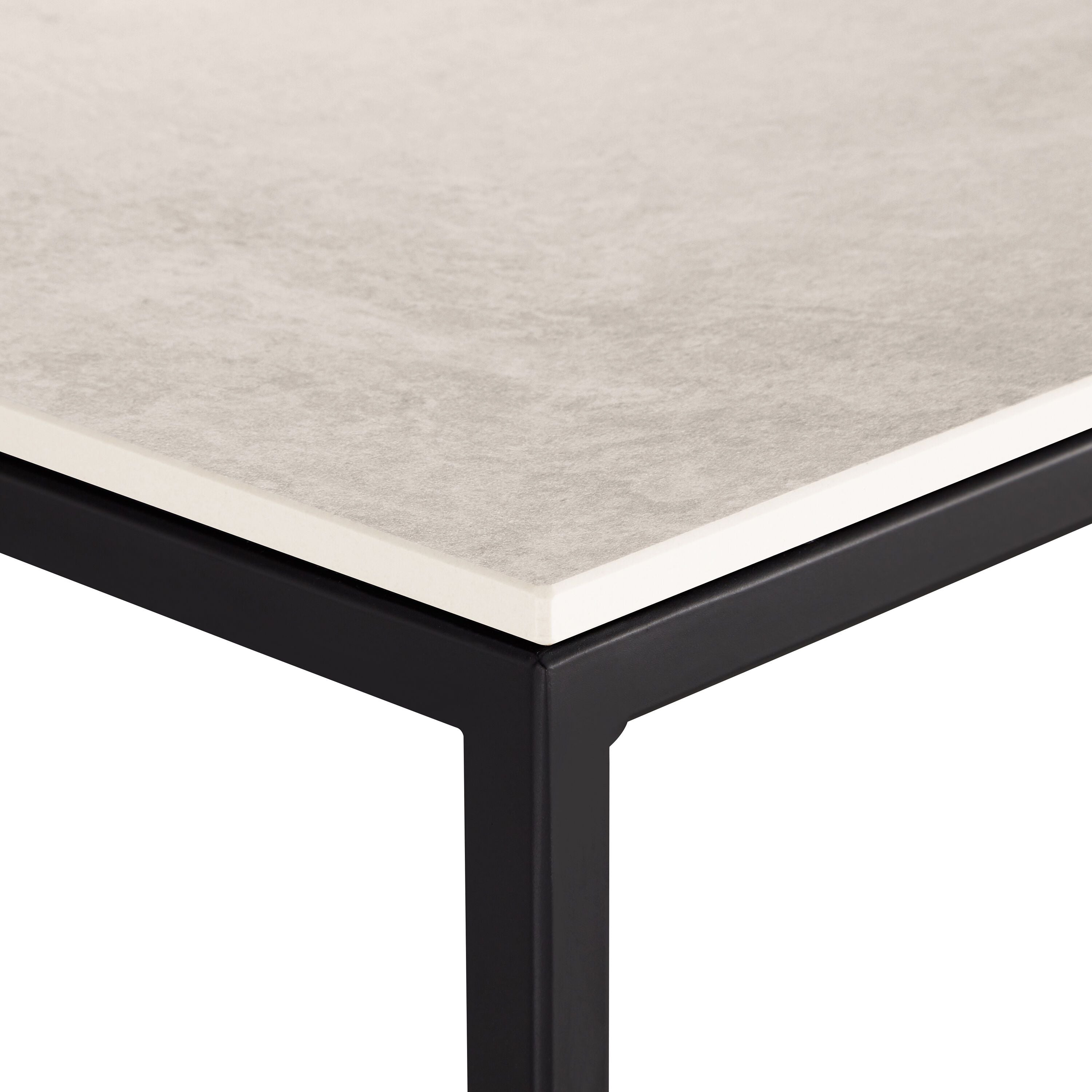 AVEA Beistelltisch - Lunar / schwarz / B: 40.0 cm x T: 40.0 cm x H: 40.8 cm