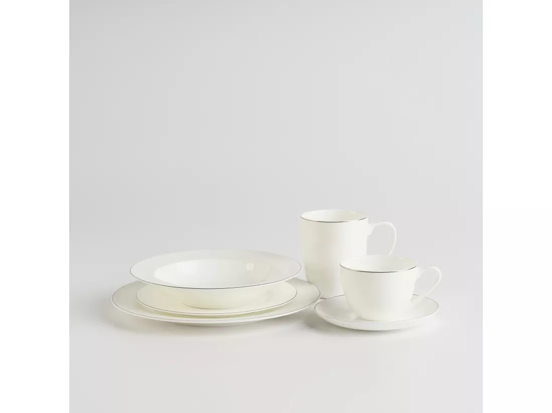 Assiette Creuse Bast blanc moyen 4.5 x 22