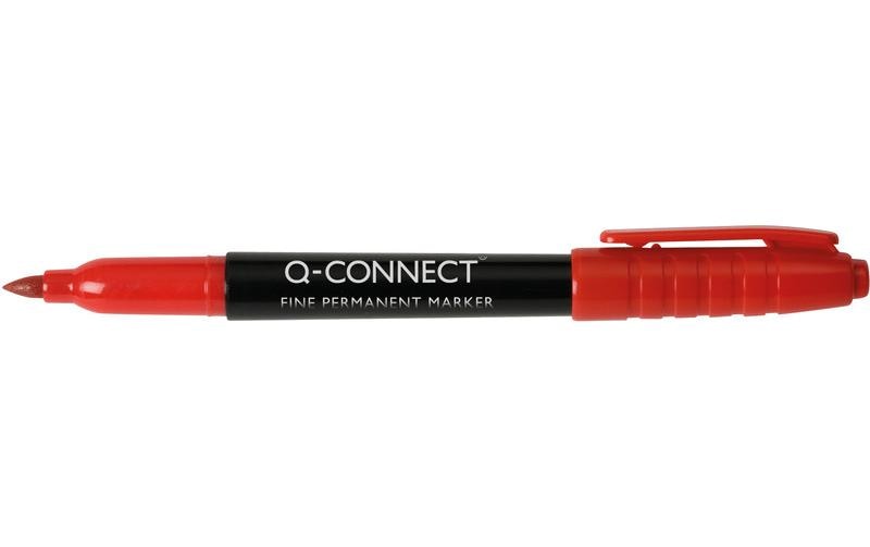 Permanent-Marker Fine 1 mm, RotMarker mit Tusche