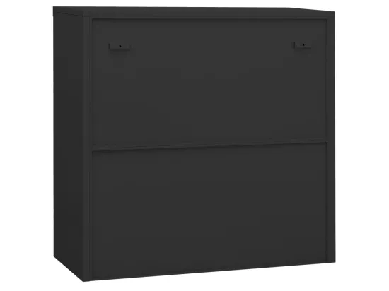 Armoire de bureau et jardinière Anthracite 90x40x113 Acier