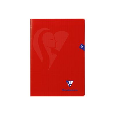 Clairefontaine Mimesys - Cahier polypro A4 (21x29,7 cm) - 96 pages - grands carreaux (Seyes) - disponible dans différentes couleurs