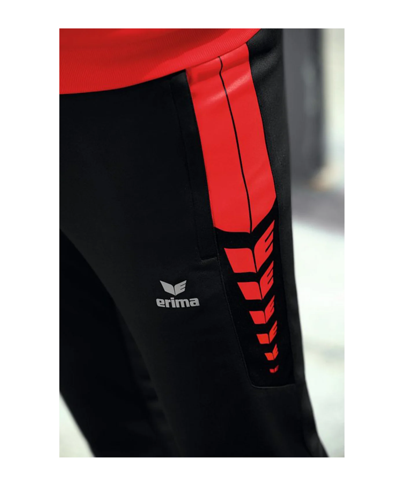 Erima SIX WINGS Trainingshose Schwarz Rot