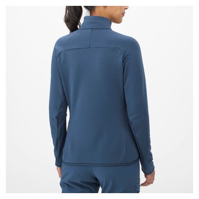 Polaire Femme Millet Fusion Grid Bleu