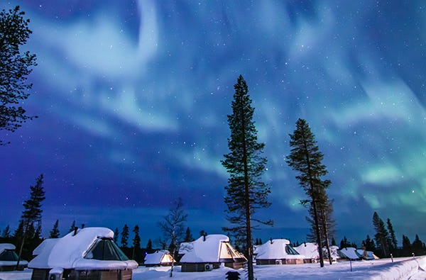 Nordlichter Kurzurlaub Lappland für 2